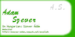 adam szever business card